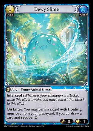 Dewy Slime (Curio Foil) (212) - Radiant Origins Foil
