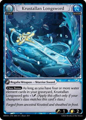 Krustallan Longsword (008) - Radiant Origins Foil