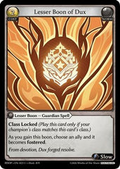 Lesser Boon of Dux (023) - Radiant Origins Pantheon