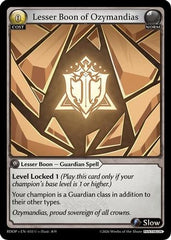 Lesser Boon of Ozymandias (033) - Radiant Origins Pantheon