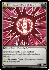 Lesser Boon of Rosen (039) - Radiant Origins Pantheon