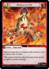 Reduce to Ash (025) - Radiant Origins Event Pack Foil