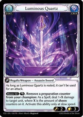 Luminous Quartz (158) - Promotional Cards Foil