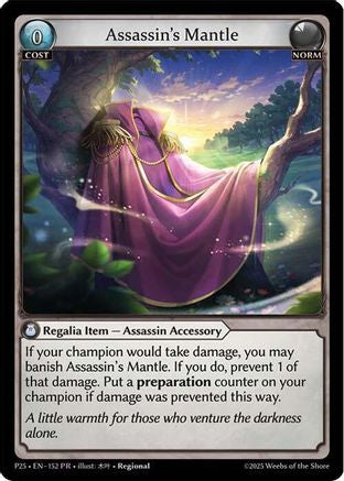 Assassin's Mantle (152) (152) - Promotional Cards Foil