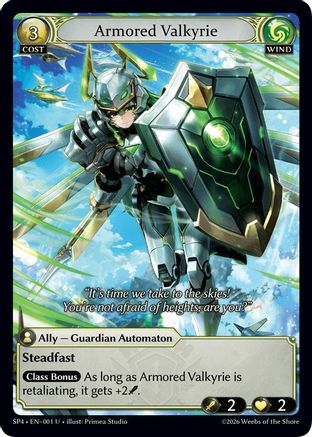 Armored Valkyrie (001) - Supporter Pack 4 Foil