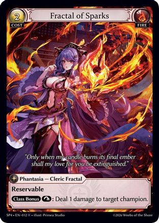 Fractal of Sparks (012) - Supporter Pack 4 Foil