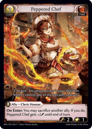 Peppered Chef (022) - Supporter Pack 4 Foil