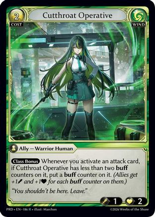 Cutthroat Operative (186) - asphodelparadise Foil