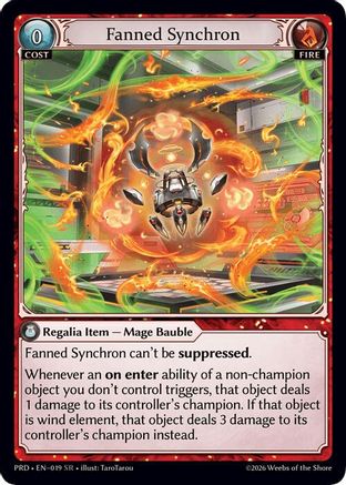 Fanned Synchron (019) - asphodelparadise Foil