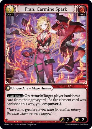 Fran, Carmine Spark (119) - asphodelparadise Foil