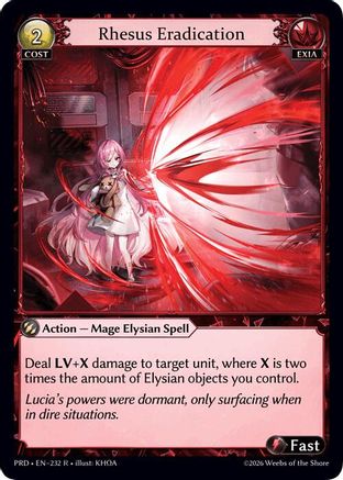 Rhesus Eradication (232) - asphodelparadise Foil