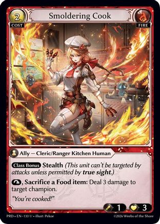 Smoldering Cook (133) - asphodelparadise Foil