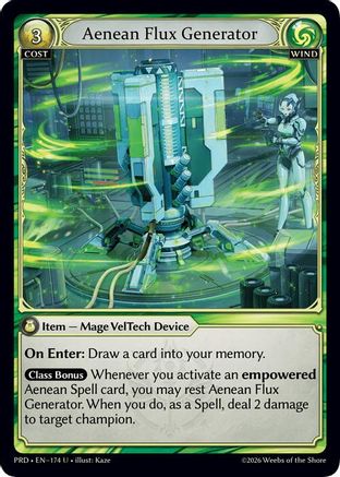 Aenean Flux Generator (Interference Curio Foil) (174) - asphodelparadise Foil