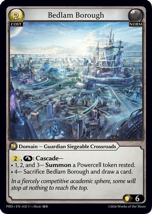 Bedlam Borough (Interference Curio Foil) (032) - asphodelparadise Foil