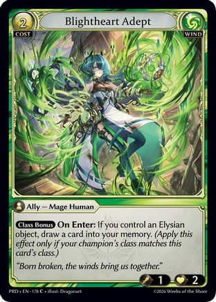 Blightheart Adept (Interference Curio Foil) (178) - asphodelparadise Foil