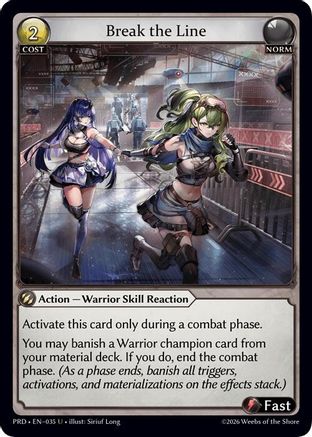Break the Line (Interference Curio Foil) (035) - asphodelparadise Foil