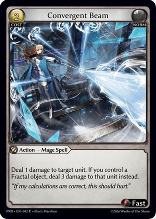 Convergent Beam (Interference Curio Foil) (042) - asphodelparadise Foil