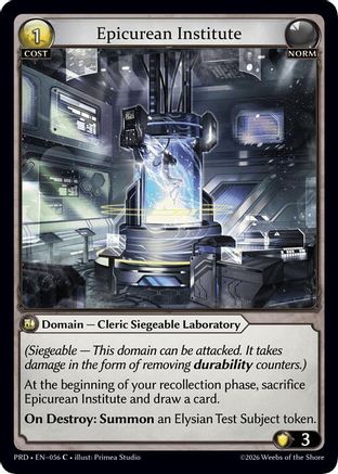 Epicurean Institute (Interference Curio Foil) (056) - asphodelparadise Foil