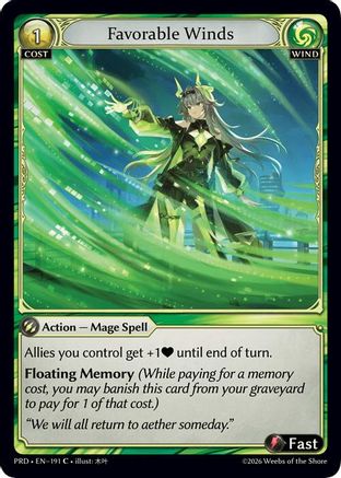 Favorable Winds (Interference Curio Foil) (191) - asphodelparadise Foil