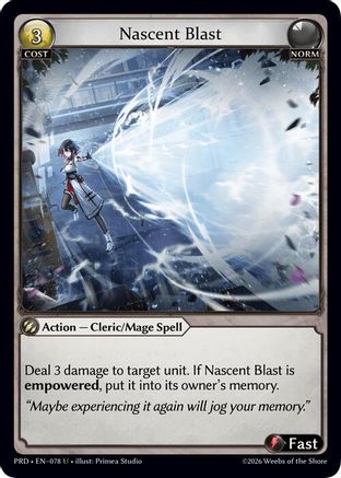Nascent Blast (Interference Curio Foil) (078) - asphodelparadise Foil