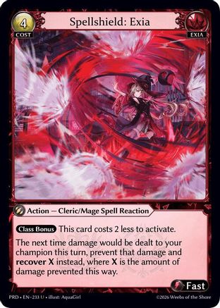 Spellshield: Exia (Interference Curio Foil) (233) - asphodelparadise Foil