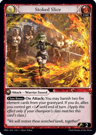 Stoked Slice (Interference Curio Foil) (134) - asphodelparadise Foil