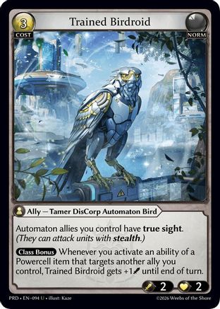 Trained Birdroid (Interference Curio Foil) (094) - asphodelparadise Foil